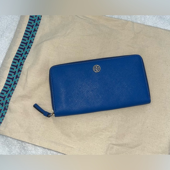 Tory Burch Wallet, Royal Blue (New/Unused) - Picture 3 of 5